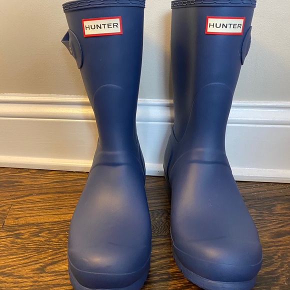 Hunter boots blue size 10 - Picture 2 of 3